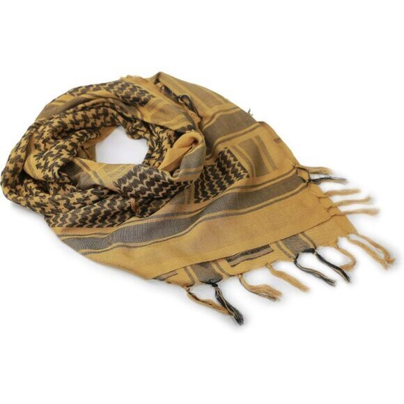 ⚡Men Coyote Brown 100% Cotton Military Shemagh Tactical Desert Scarf Wrap - Picture 2 of 8